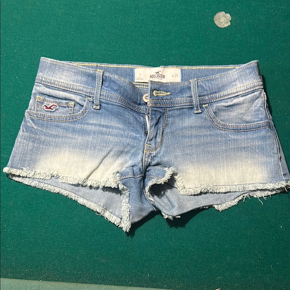 Hollister Women's Blue Denim Shorts
